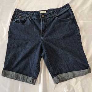 Jean Shorts, St. John's Bay, Size 16, Denim Blue - Summers Here!